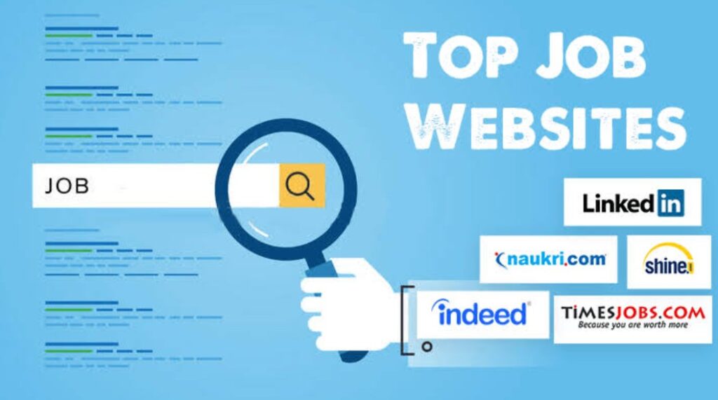 Job seeker searching for international job portals