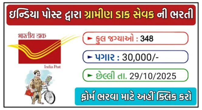 India Post Payments Bank GDS Recruitment 2025 – Apply Online for 348 Vacancies