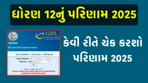 ધોરણ 12 નું પરિણામ 2025