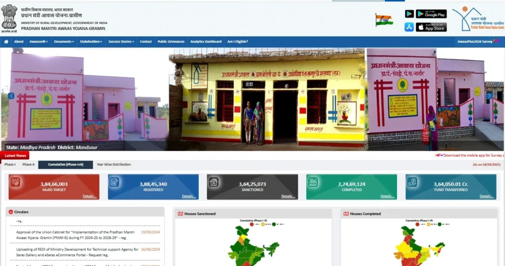 PM Awas Yojana Website