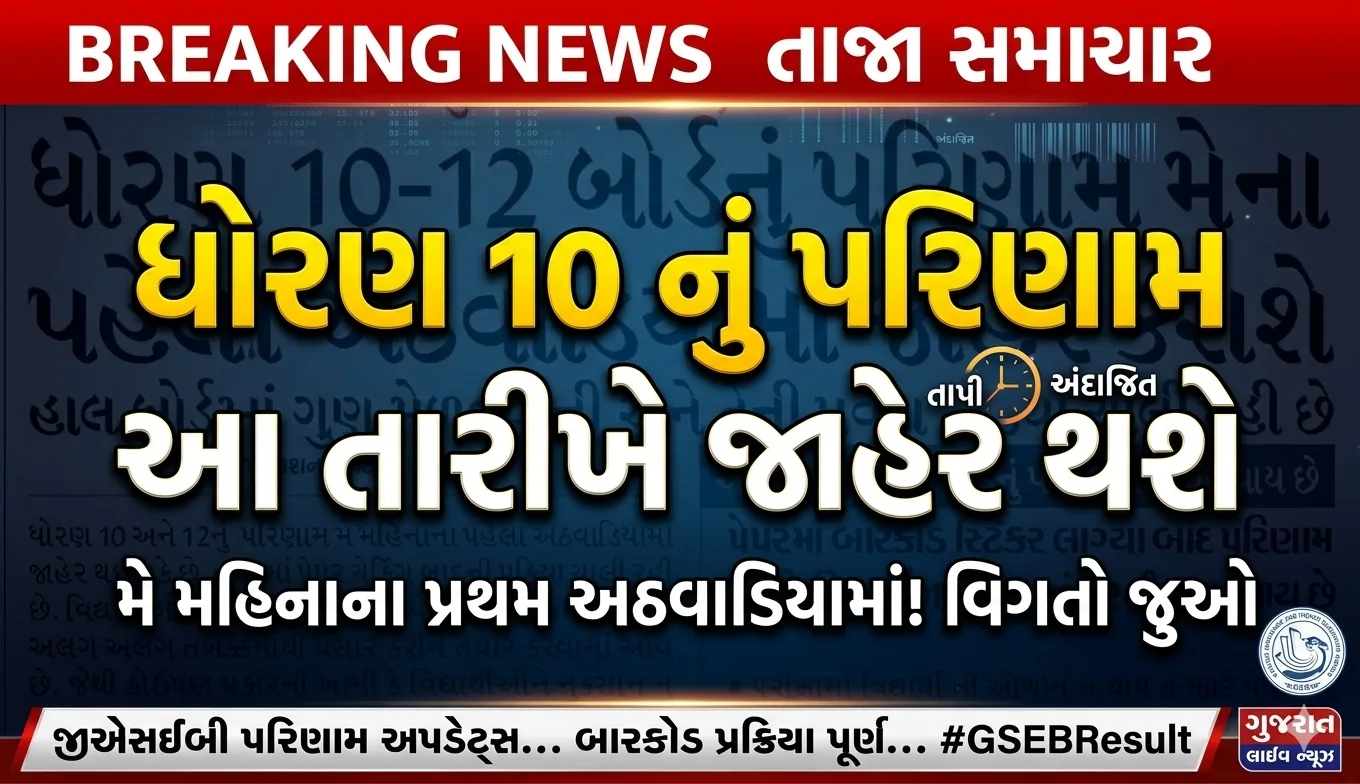 GSEB SSC Result 2026 Gujarat Board Class 10 Result Check Online Updates Gujarat Board 10th Result News